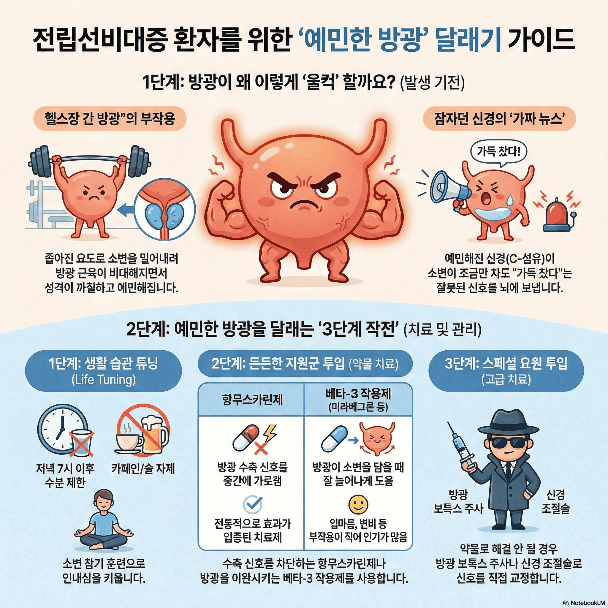 전립선비대증인데 왜 소변이 급하고 자주 마려운 가요?