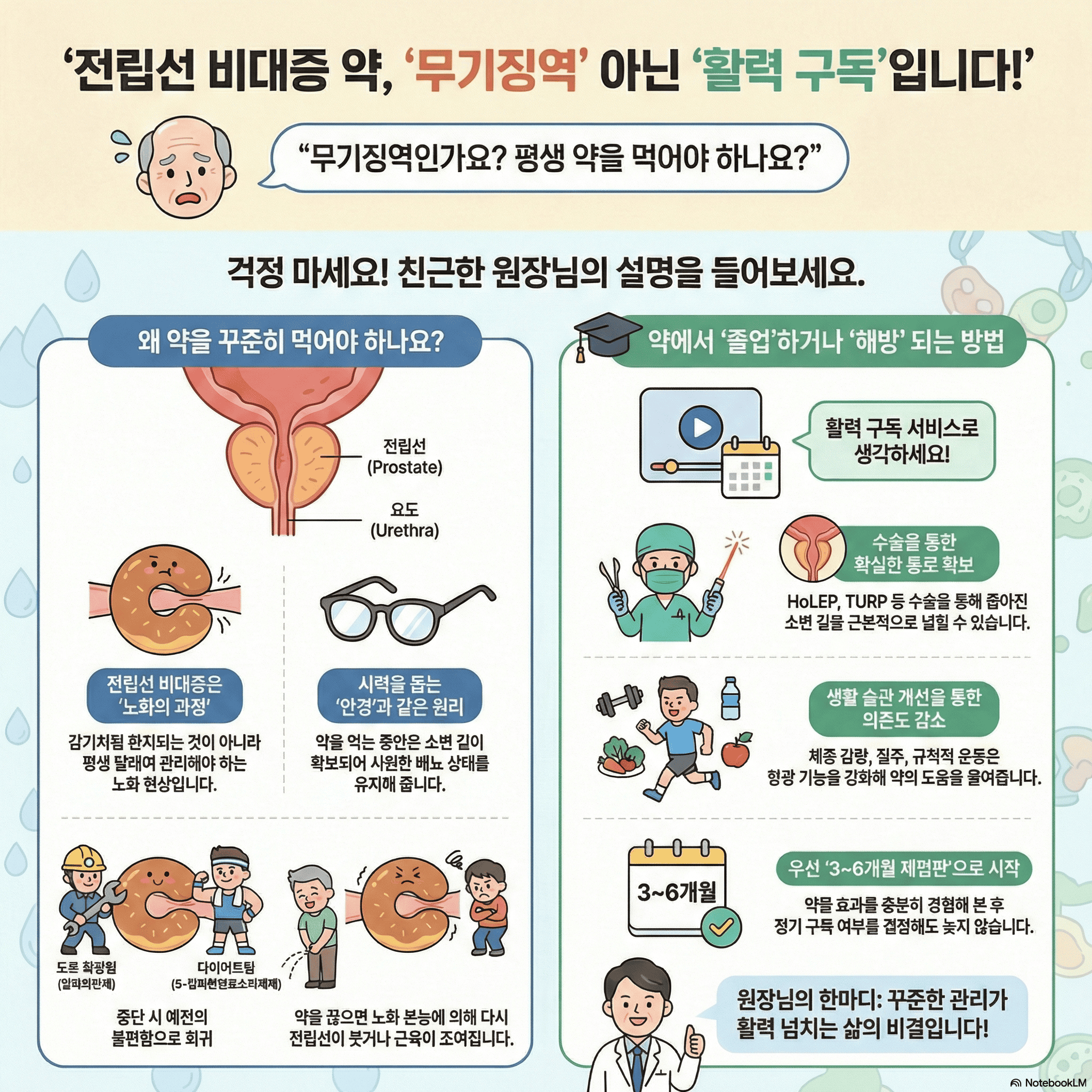 전립선약은 죽을때 까지 먹어야 하나요