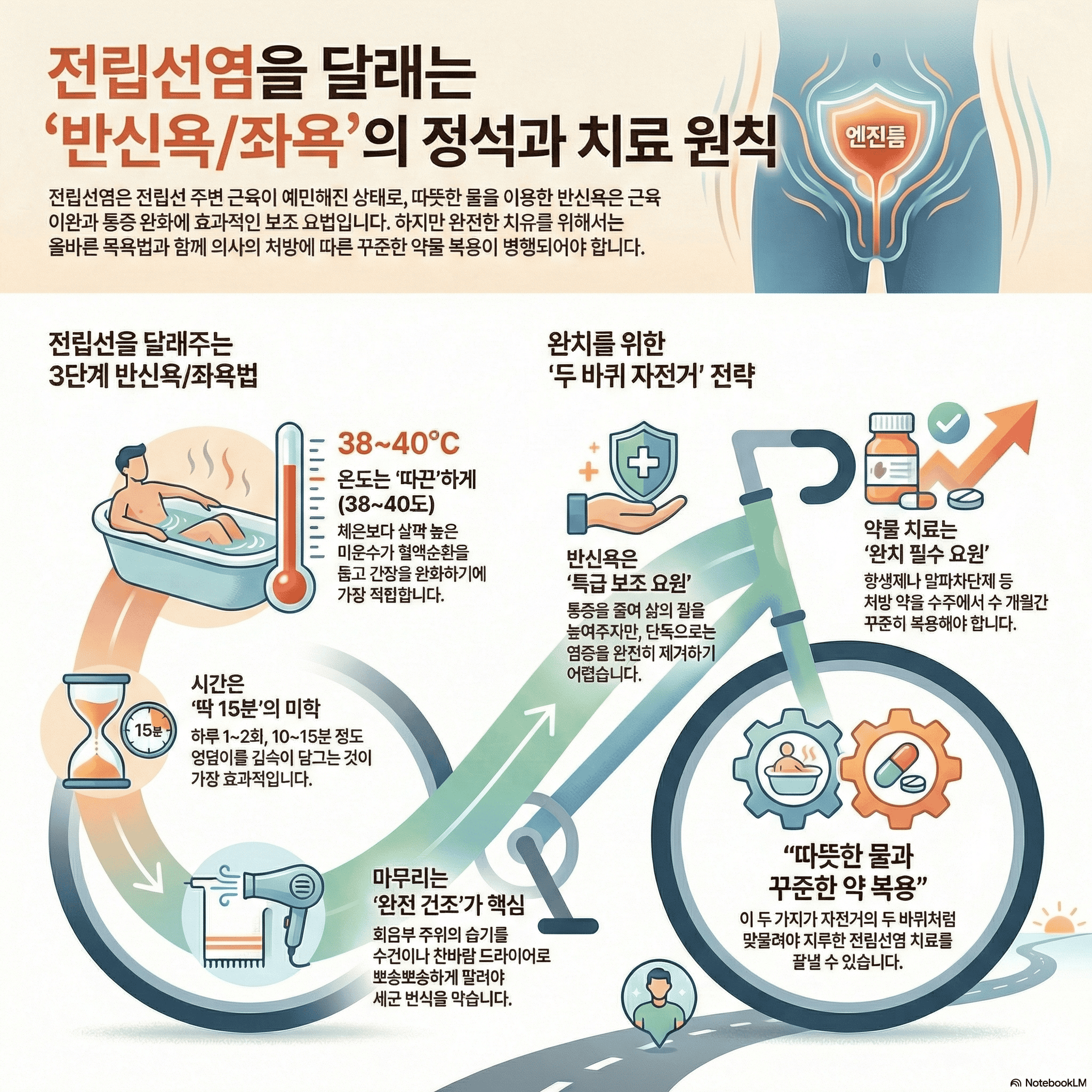 전립선염 치료에 효과적인 반신욕과 좌욕 방법 안내 | 건강한 전립선 관리 전략.
