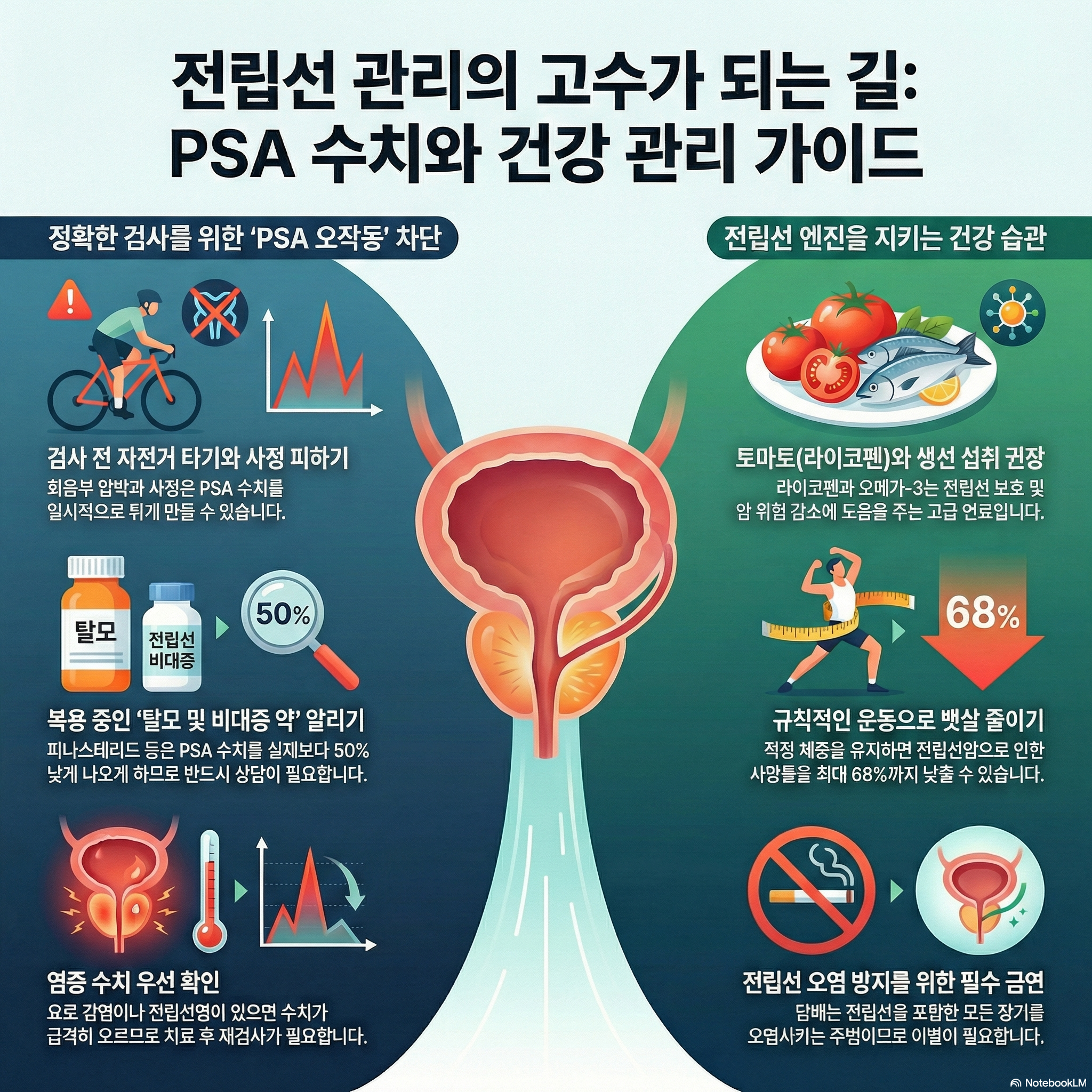 PSA 수치를 낮추는 생활 습관이 있을까요?