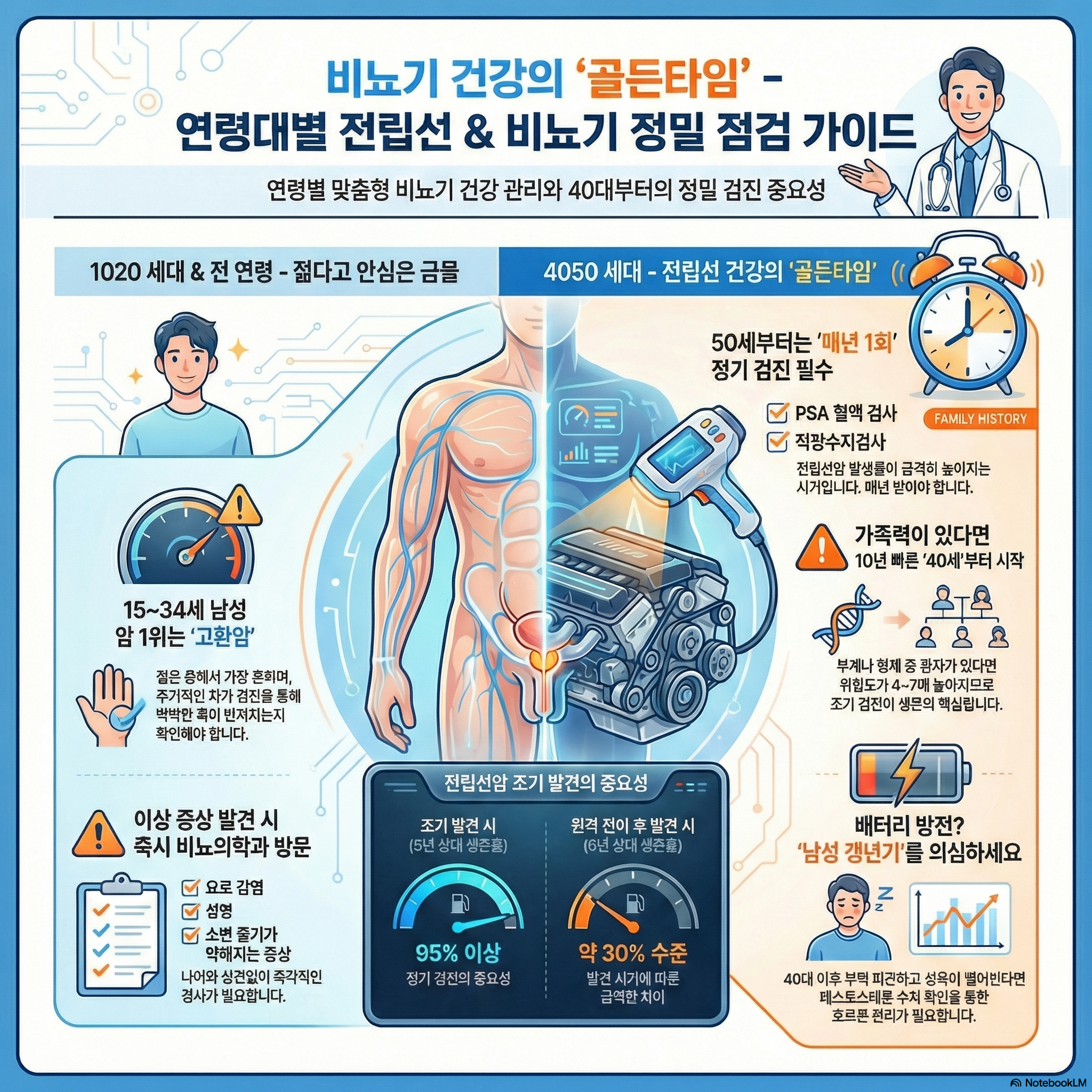 비뇨기과 정기 검진은 몇 살부터 받는 게 좋을까요?